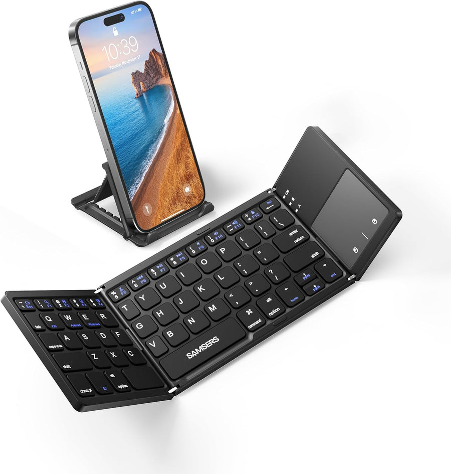 Foldable Bluetooth Keyboard with Touchpad