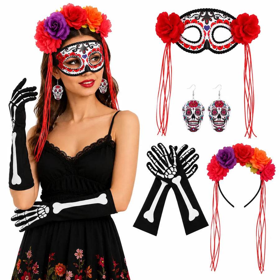 Day of the Dead Costume Accessory Set