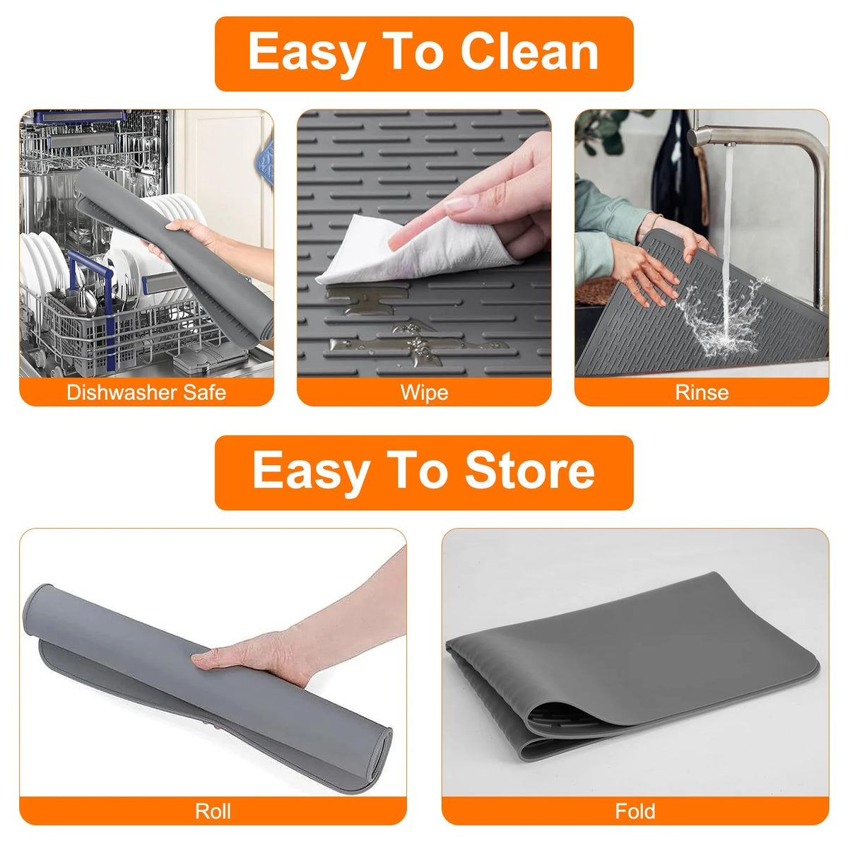 1Pc 27.95X19.69In Electric Stove Cover Silicone Stove Mat Glass Stove Top Protector 464 Fahrenheit Heat Resistant Dishwasher Safe Waterproof