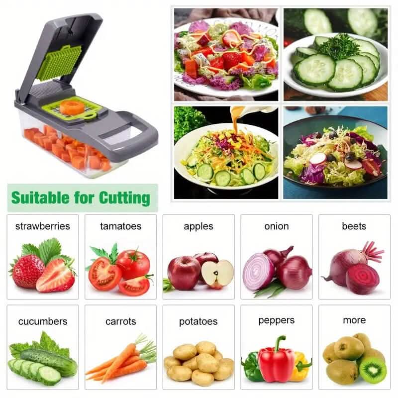 14-in-1 Vegetable Chopper & Slicer
