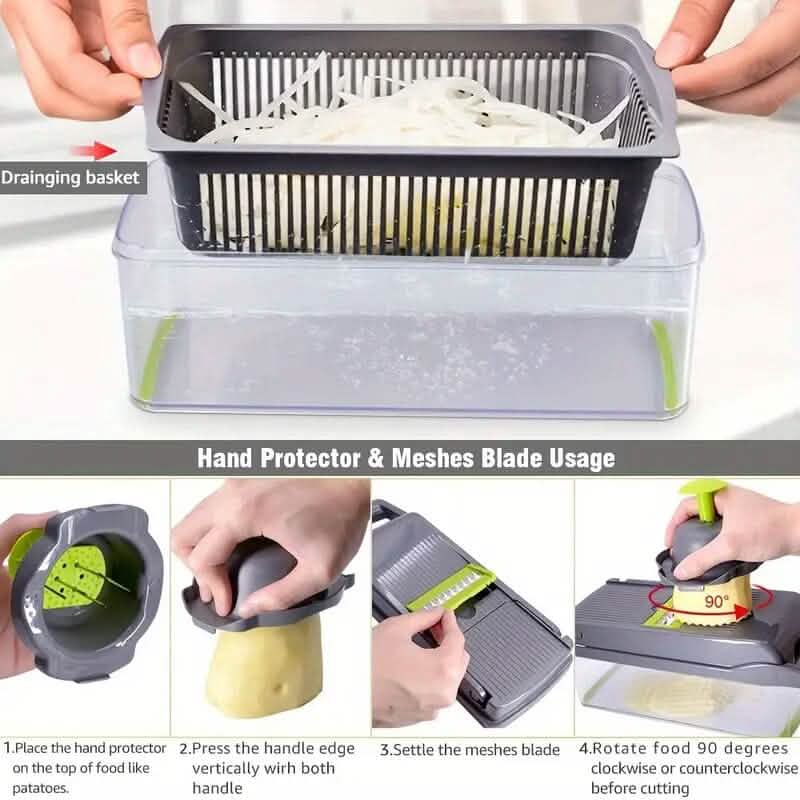14-in-1 Vegetable Chopper & Slicer