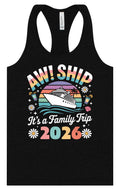Aw Ship Family Trip 2026 Women's Racerback Tank
