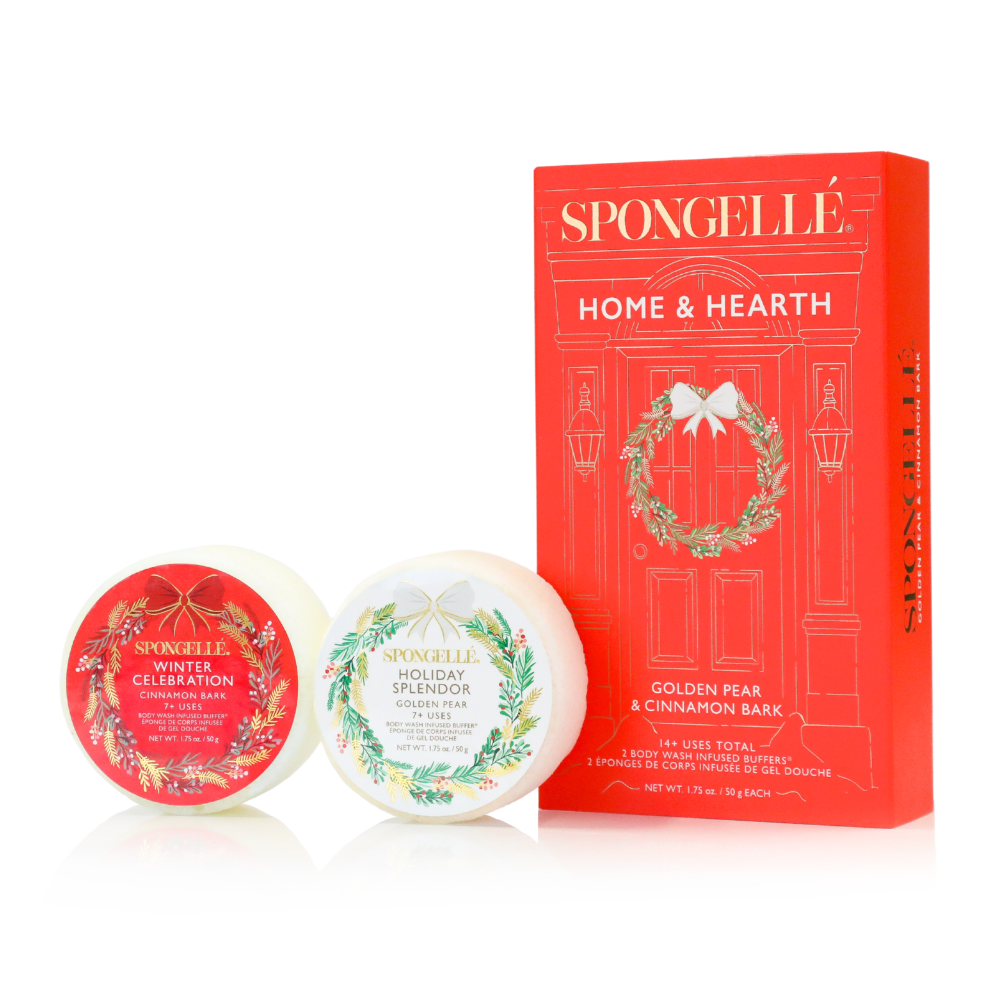 Spongellé Home & Hearth Holiday Wreath Gift Set