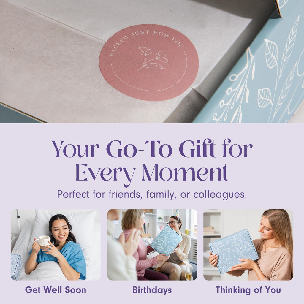 Lavender Spa Gift Box | Candle, Bath Bomb, Herbal Tea & Dried Florals
