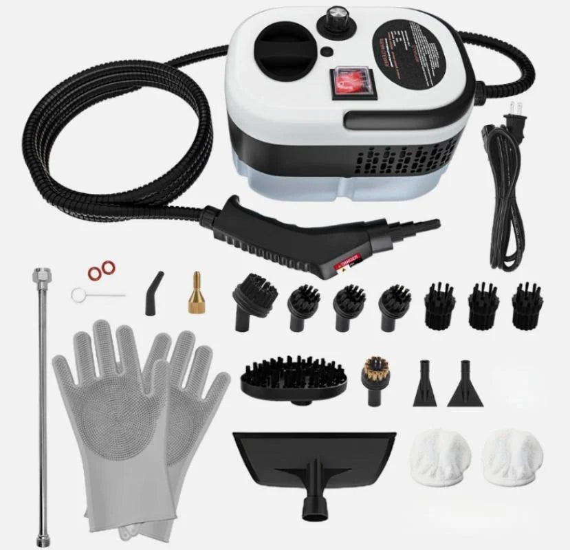 2500W Handheld Steam Cleaner High Pressure Household Car Detailing Steam Cleaning Machine with Cleaning Tools US Standard