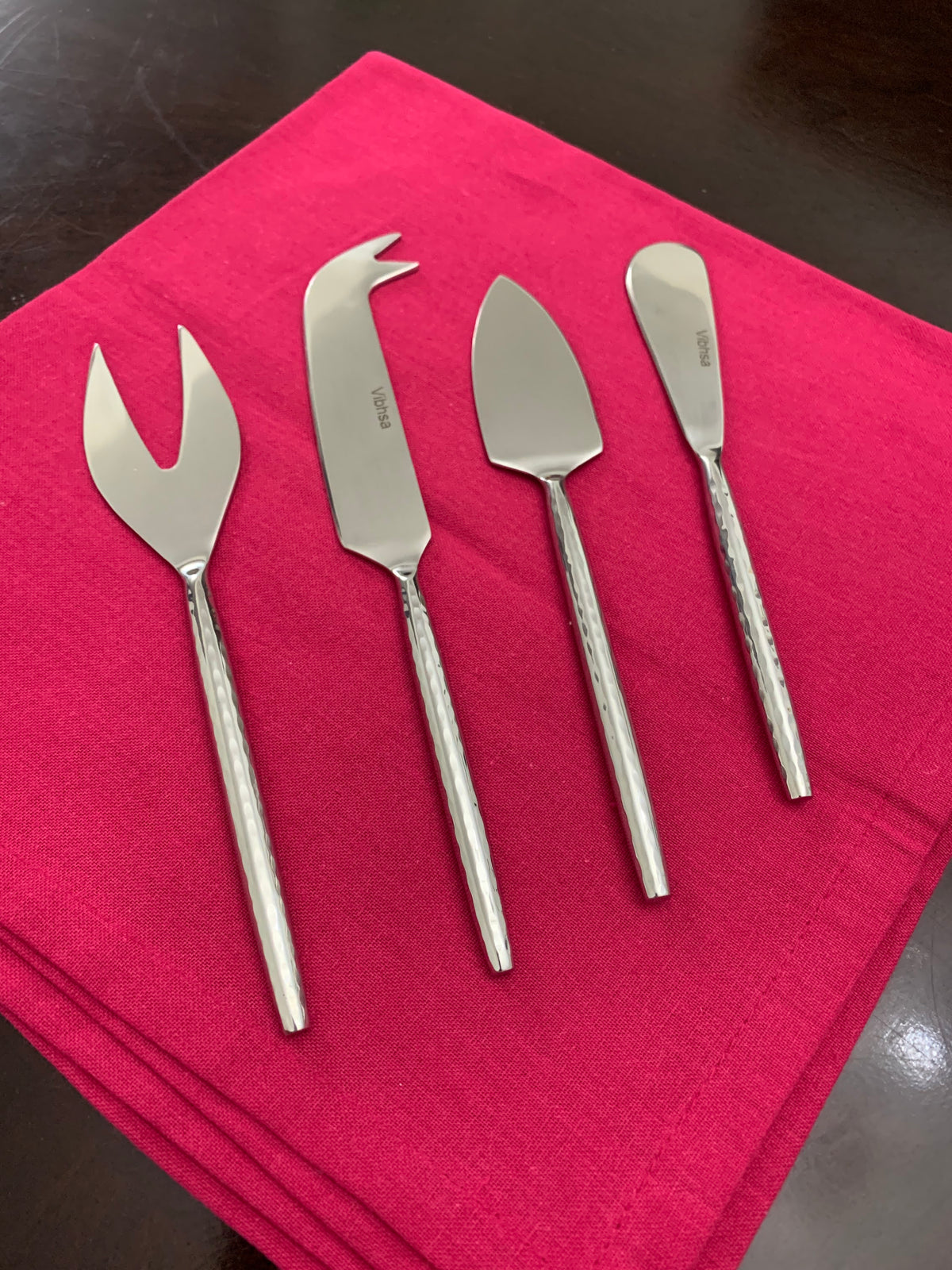 Stainless Steel Cheese Serving Set - 4 Pieces