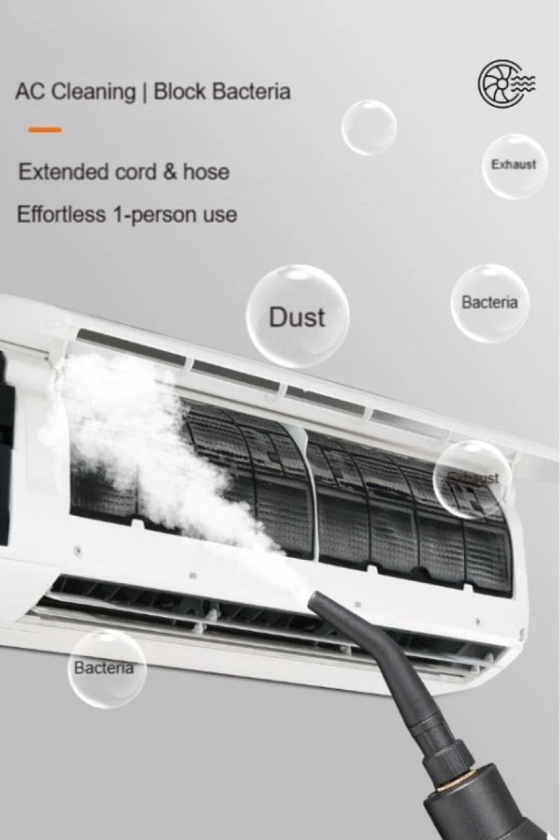 2500W Handheld Steam Cleaner High Pressure Household Car Detailing Steam Cleaning Machine with Cleaning Tools US Standard
