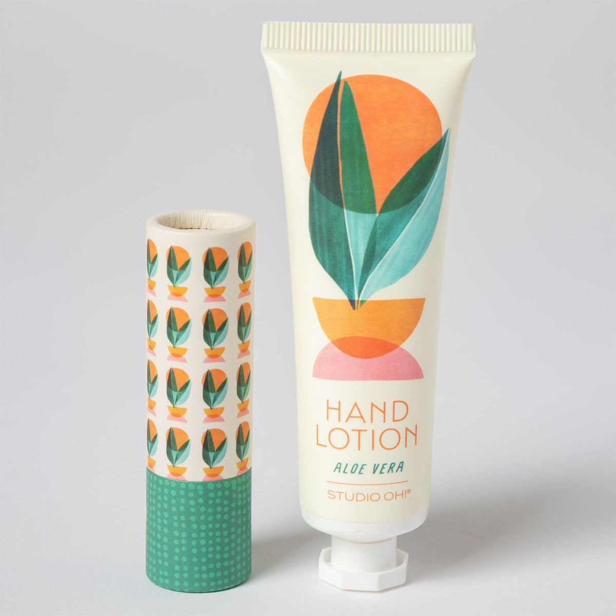 Hand Lotion & Lip Balm Gift Set in an Aloe Vera travel pouch by GreaterGood