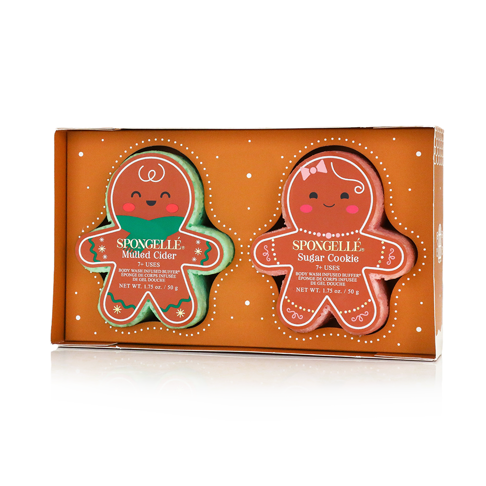 Spongellé Everything Nice Holiday Gingerbread Gift Set