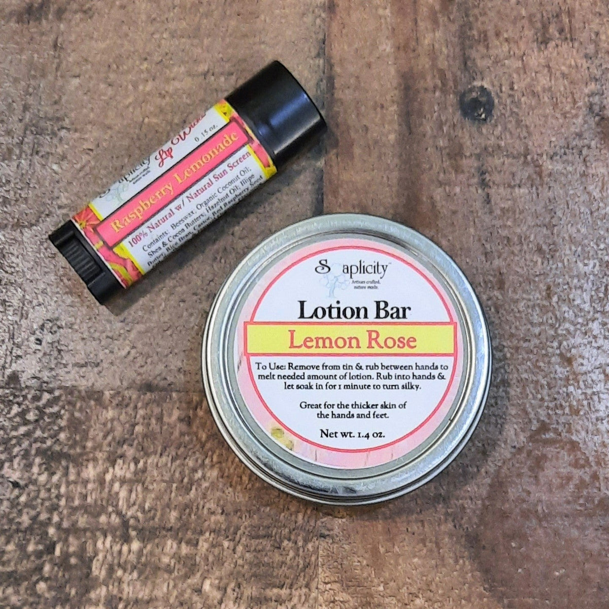 Soaplicity Lip Balm & Lotion Bar Gift Set