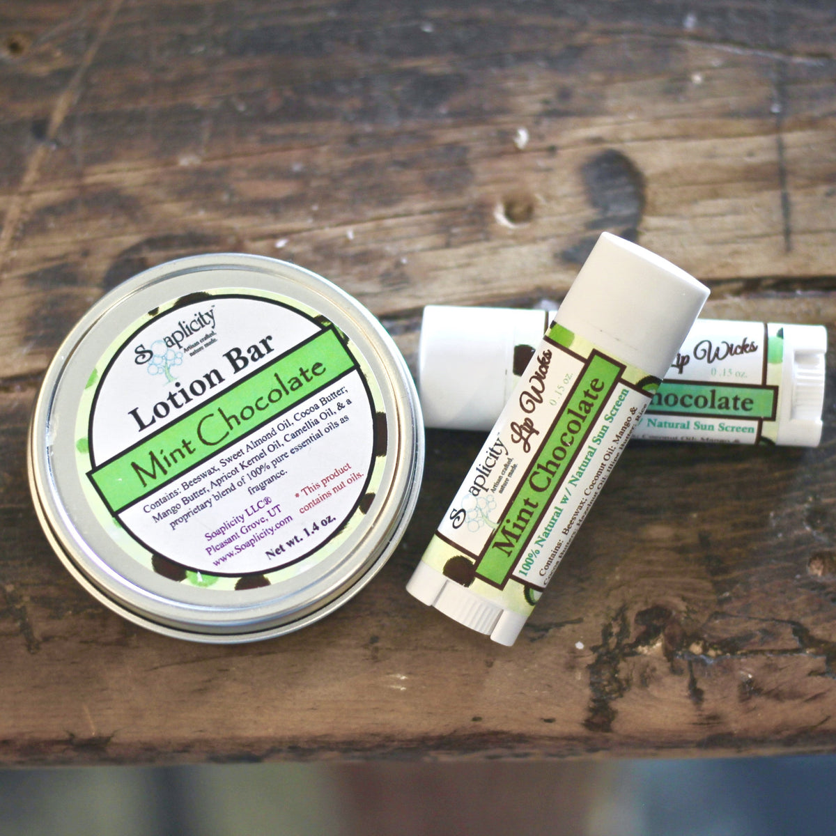 Soaplicity Lip Balm & Lotion Bar Gift Set