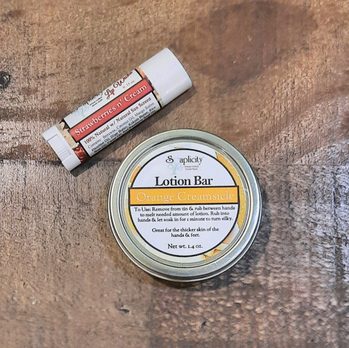 Soaplicity Lip Balm & Lotion Bar Gift Set