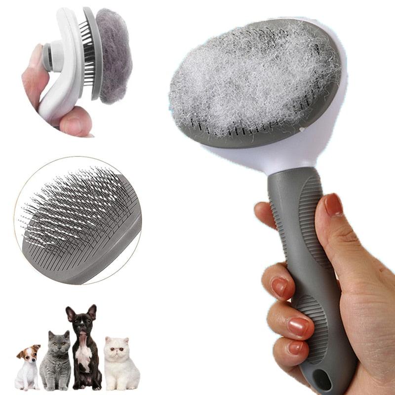 Self-Cleaning Pet Grooming Brush