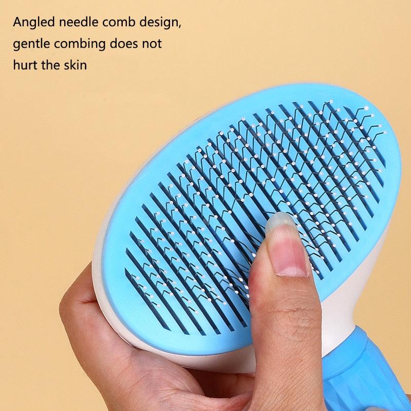 Self-Cleaning Pet Grooming Brush