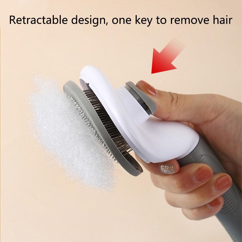 Self-Cleaning Pet Grooming Brush