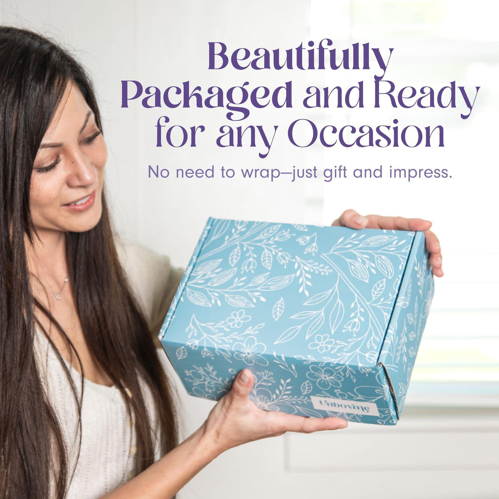 Lavender Spa Gift Box | Candle, Bath Bomb, Herbal Tea & Dried Florals
