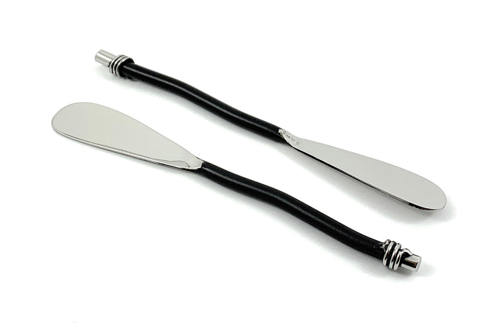 Black Handle Butter Spreaders - Set of 6