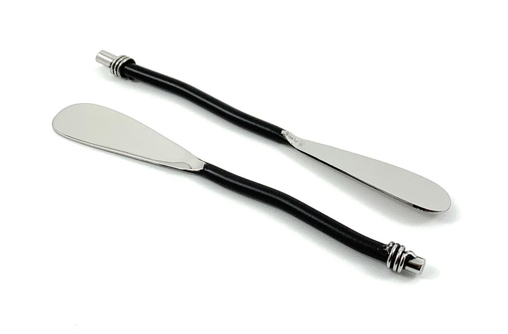 Black Handle Butter Spreaders - Set of 6