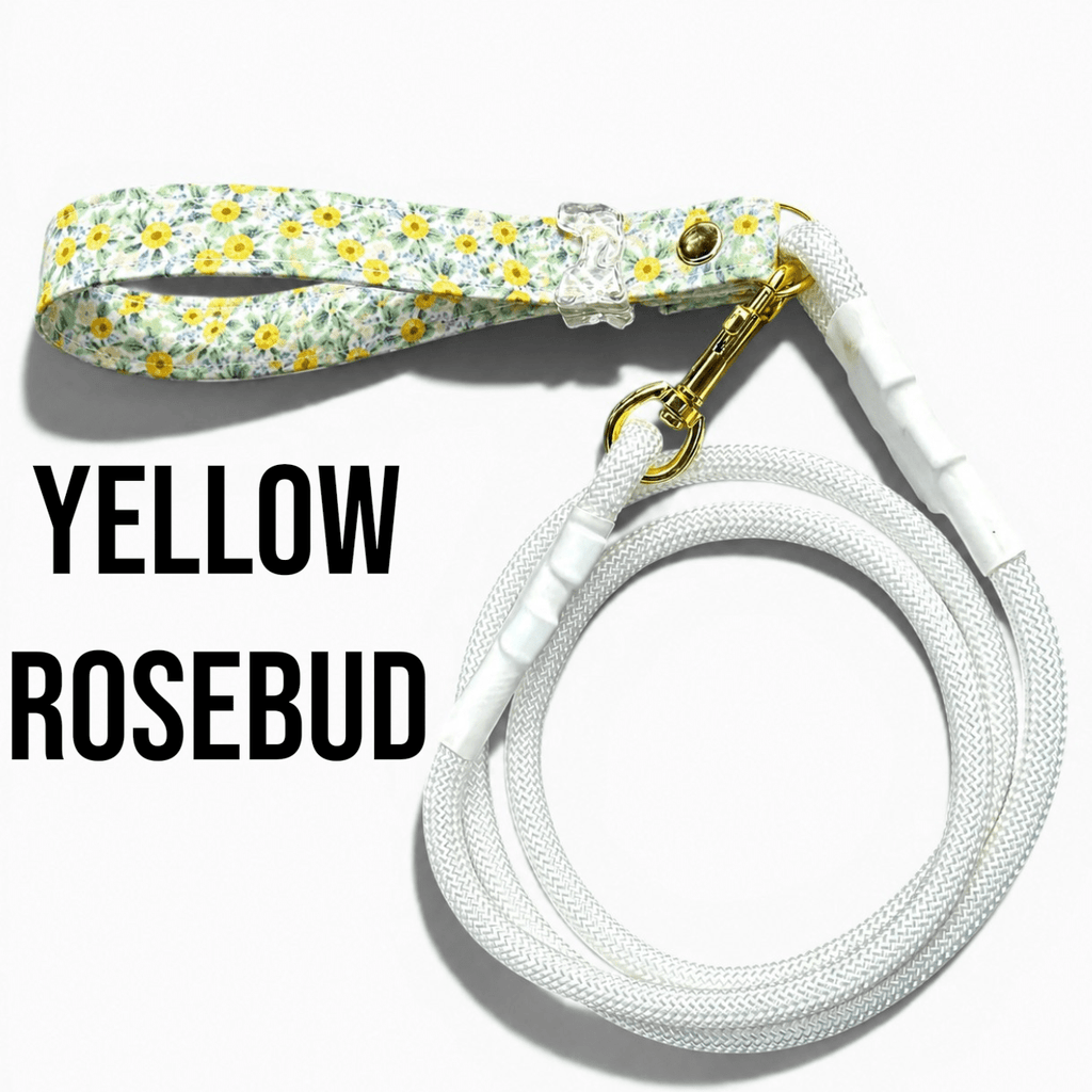 Classic Rope Dog Leash with Patterned Handle
