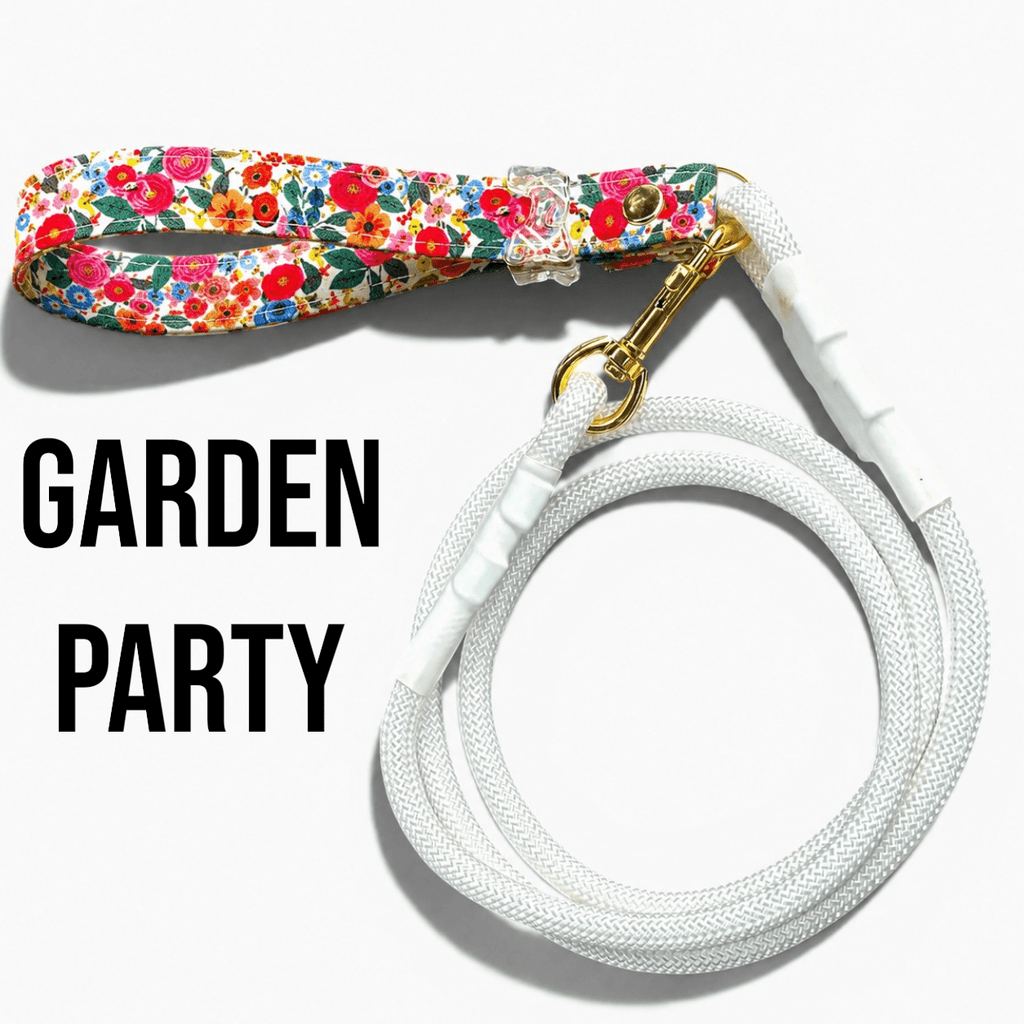 Classic Rope Dog Leash with Patterned Handle