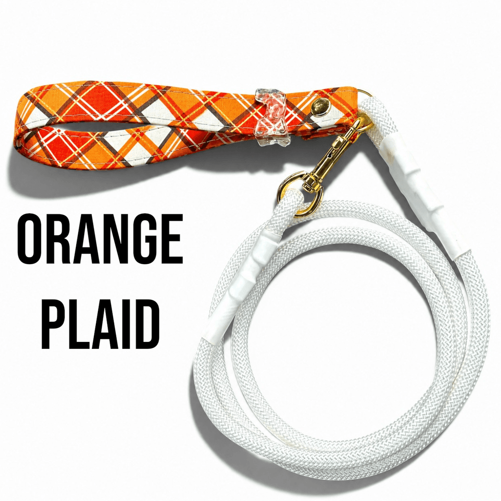 Classic Rope Dog Leash with Patterned Handle