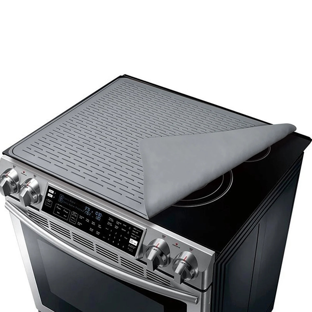 1Pc 27.95X19.69In Electric Stove Cover Silicone Stove Mat Glass Stove Top Protector 464 Fahrenheit Heat Resistant Dishwasher Safe Waterproof